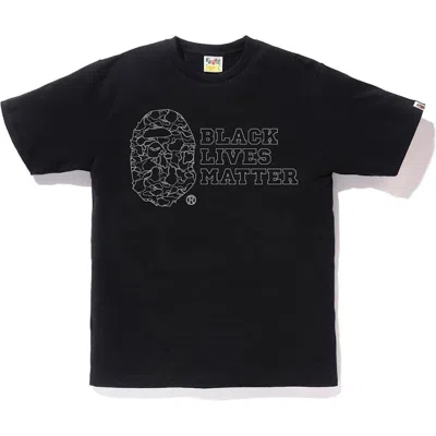 Pre-owned Bape Men's  Lives Matter T-shirt In Black