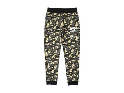 Pre-owned Bape Men's  Madison Ave Exclusive Logo Sweatpants In Black/camo In Multi