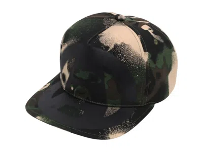 Pre-owned Bape Men's  Map Camo Cap In Green