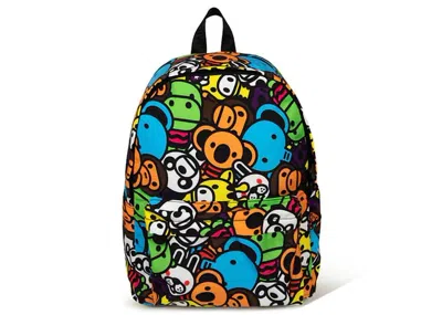 Pre-owned Bape Men's  Milo All Safari Medium Backpack