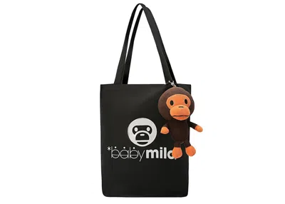 Pre-owned Bape Men's  Milo Packable Tote Bag In Black