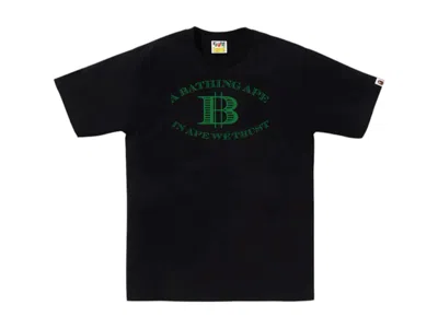 Pre-owned Bape Men's  Money B Logo Tee Shirt In Black
