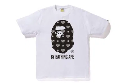 Pre-owned Bape Men's  Monogram By Bathing Tee Shirt In White/black