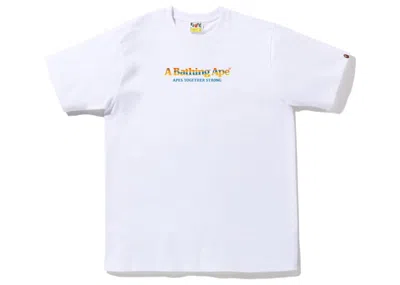 Pre-owned Bape Men's  Mountain Tee Shirt (2022) In White