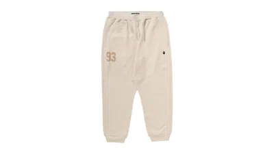Pre-owned Bape Men's  Mr.bathing Ape Logo Sweat Pants In Ivory