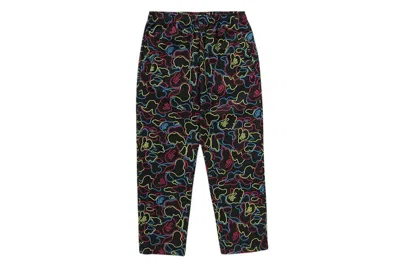 Pre-owned Bape Men's  Neon Camo Relaxed Fit Track Pants