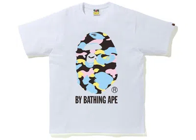 Pre-owned Bape Men's  New Camo By Bathing Ape Tee Shirt In White