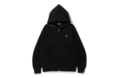 Pre-owned Bape Men's  One Point Full Zip Hoodie In Black