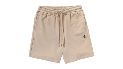 Pre-owned Bape Men's  One Point Relaxed Fit Sweat Shorts In Beige In Sand