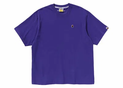 Pre-owned Bape Men's  One Point Relaxed Fit Tee Shirt In Purple