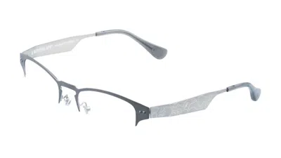 Pre-owned Bape Men's  Optical Flame Ba13006 Glasses In Gray