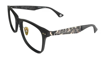 Pre-owned Bape Men's  Optical Flame Ba13014 Glasses In Black
