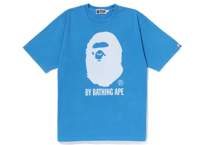 Pre-owned Bape Men's  Overdye By Bathing Ape Relaxed Fit Tee Shirt In Blue