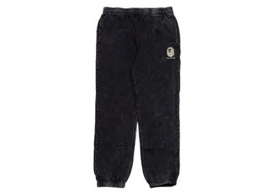 Pre-owned Bape Men's  Overdye Sweat Pants In Black