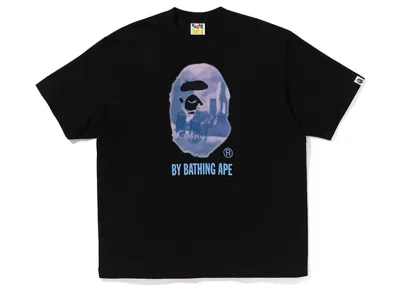 Pre-owned Bape Men's  Painting By Bathing Ape Relaxed Fit Tee Shirt In Black