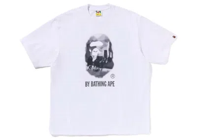 Pre-owned Bape Men's  Painting By Bathing Ape Relaxed Fit Tee Shirt In White