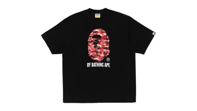Pre-owned Bape Men's  Palm Tree Camo By Bathing Ape Relaxed Fit Tee Shirt In Black