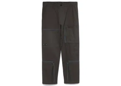 Pre-owned Bape Men's  Parachute Pants In Olive Drab In Green