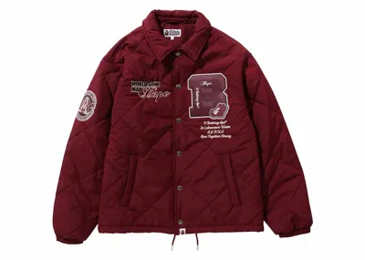 Pre-owned Bape Men's  Patch Coach Jacket In Red