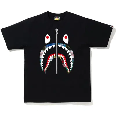 Pre-owned Bape Men's  Patchwork Shark T-shirt In Black
