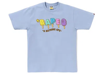 Pre-owned Bape Men's  Popsicle Tee Shirt In Sax