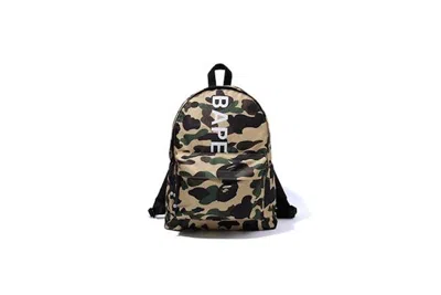 Pre-owned Bape Men's  Premium Happy New Year Backpack (ss20) In Yellow