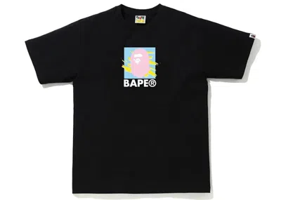 Pre-owned Bape Men's  Print Tee Shirt In Black