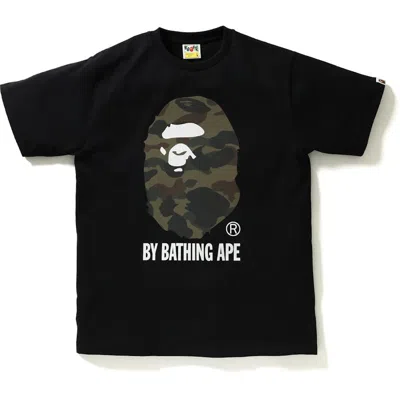 Pre-owned Bape Men's  Reflector 1st Camo By Bathing Tee Shirt In Black/green In Multi