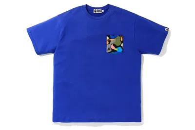 Pre-owned Bape Men's  Relaxed Camo Pocket Tee Shirt In Blue