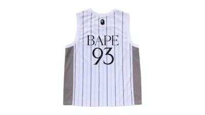 Pre-owned Bape Men's  Reversible Logo Tank Top In White