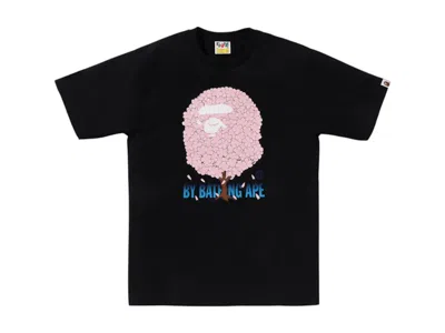 Pre-owned Bape Men's  Sakura By Bathing Ape I Tee Shirt In Black