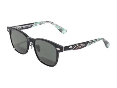 Pre-owned Bape Men's  Shark #6 Sunglasses In Black