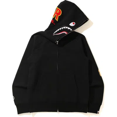 Pre-owned Bape Men's  Shark Full Zip Hoodie (ss21) In Black