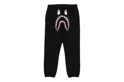 Pre-owned Bape Men's  Shark Regular Fit Sweat Pants In Black