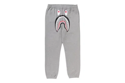 Pre-owned Bape Men's  Shark Regular Fit Sweat Pants In Grey In Gray