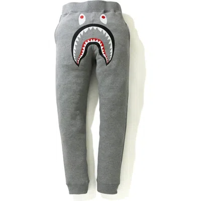 Pre-owned Bape Men's  Shark Slim Sweatpants In Gray