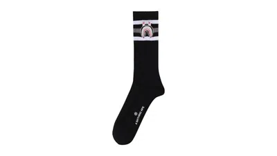 Pre-owned Bape Men's  Shark Socks Socks In Black