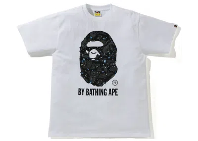 Pre-owned Bape Men's  Space Camo By Bathing Ape Tee Shirt In White