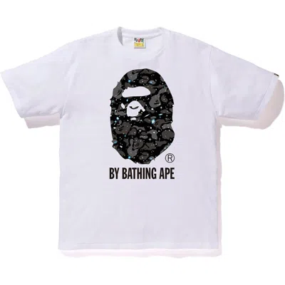 Pre-owned Bape Men's  Space Camo By Bathing Tee Shirt (ss19) In White