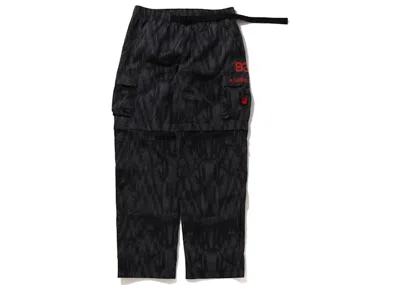 Pre-owned Bape Men's  Speed Racer Detachable Pants In Black