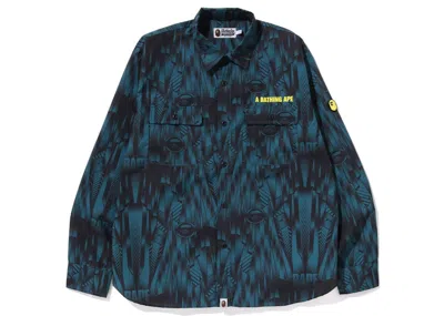 Pre-owned Bape Men's  Speed Racer Relaxed Fit Shirt In Blue