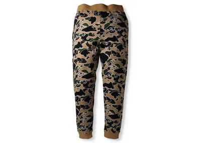 Pre-owned Bape Men's  Sta Camo Sweatpants In Yellow