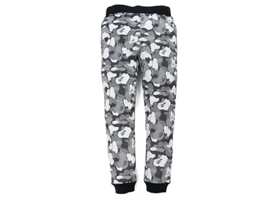 Pre-owned Bape Men's  Stripe Abc Camo Sweat Pants In Black