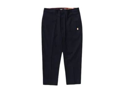 Pre-owned Bape Men's  Stripe Pants In Navy Blue