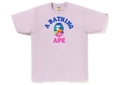 Pre-owned Bape Men's  Sunset Beach Tee Shirt In Purple