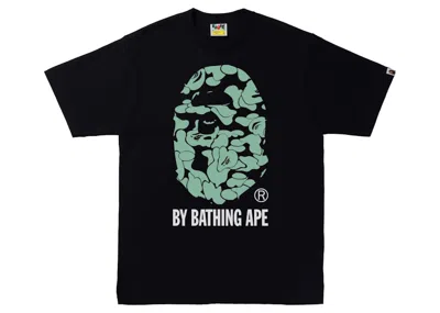 Pre-owned Bape Men's  Text Code Camo By Bathing Ape Tee Shirt In Black