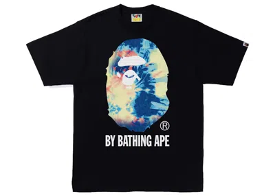 Pre-owned Bape Men's  Tie Dye By Bathing Ape Tee Shirt In Black