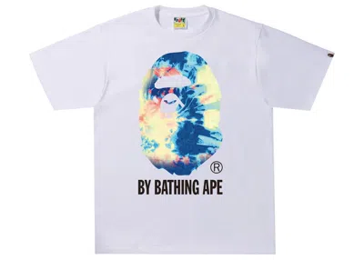Pre-owned Bape Men's  Tie Dye By Bathing Ape Tee Shirt In White