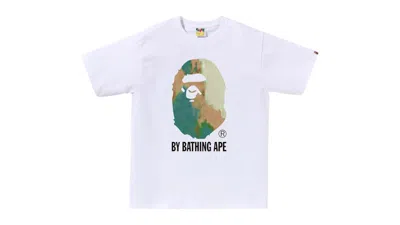 Pre-owned Bape Men's  Tie Dye By Bathing Ape Tee Shirt In White/beige In Multi