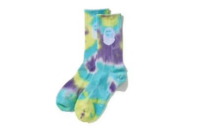 Pre-owned Bape Men's  Tie Dye Socks